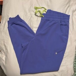 FIGS blueberry high waisted uman relaxed joggers